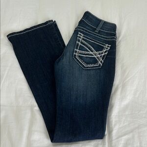 Ariat Blue Boot Cut Jeans with Contrast Stitching